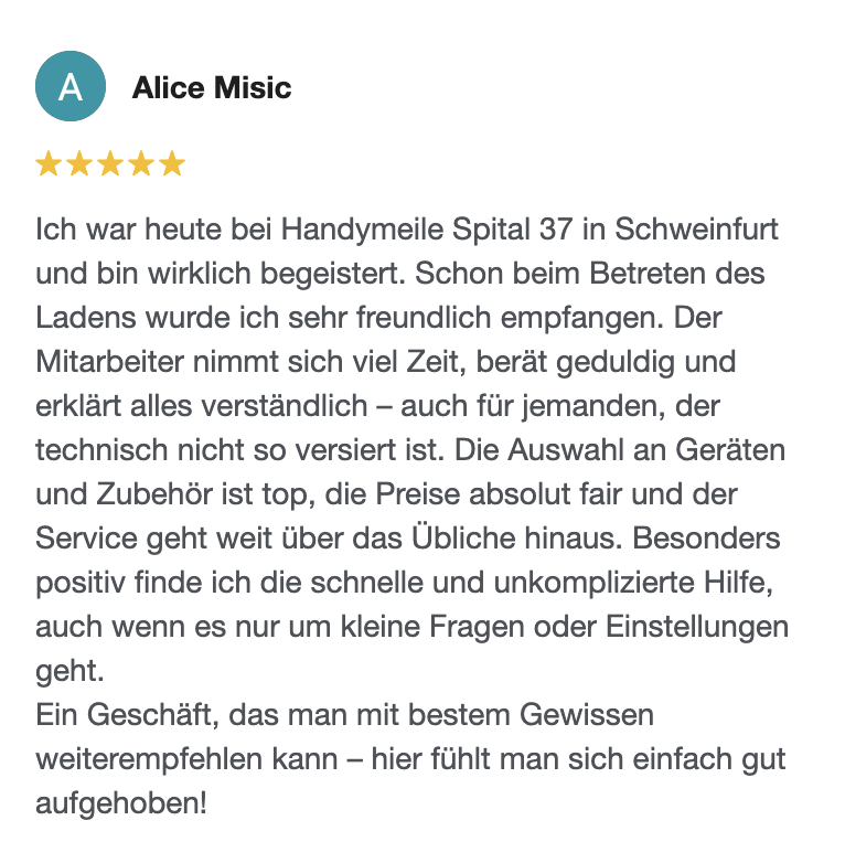 Google Rezension
