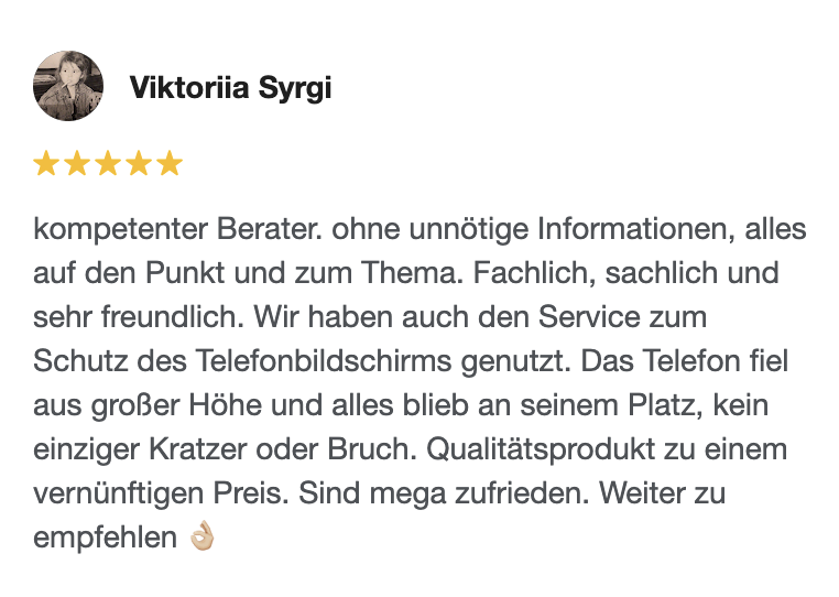 Google Rezension